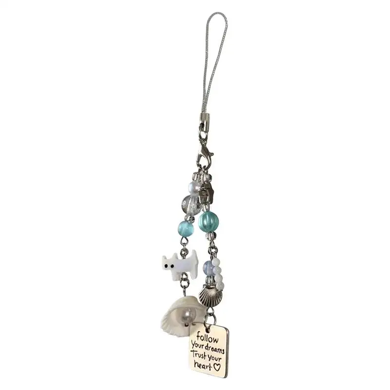 

Charm For Phone Mobile Phone Lanyard Handcrafted Cute Cat Decorative Lanyard For Camera Wallet Friends Colleagues Family