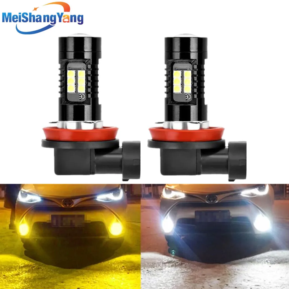 

Комплект из 2 светодиодных ламп H8 H11 HB4 9006 HB3 9005 для противотуманных фар, 3030SMD, 1200 лм, 6000K, белый свет, для автомобиля, 12В 24В