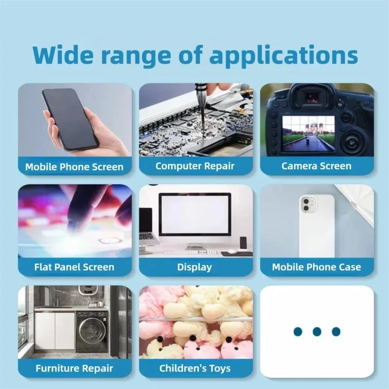 ST9000 أسود لينة لاصق T9000 الغراء الشفاف 15/50/110 مللي للكمبيوتر هاتف محمول شاشة تعمل باللمس إطار إصلاح مضاد للاهتزاز #6