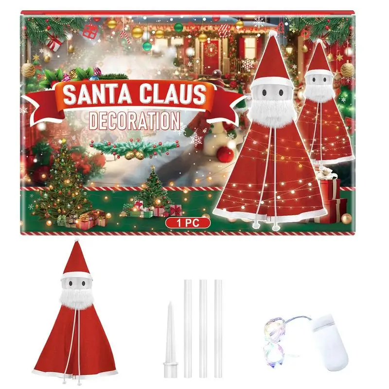 

Lighted Santa Claus Decorative Christmas Santa Yard Signs New Year Home Decor Patio Decor Merry Christmas Signs Pathway Lights