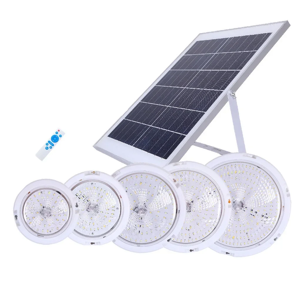 

Indoor Solar Ceiling Light Ceiling Solar Light Lamp for Indoor Outdoor Home House with Remote Control Waterproof LED 10 Small 80