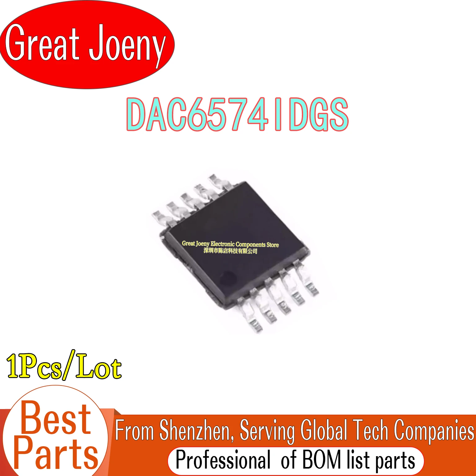 100% New Original D674 DAC6574IDGS IC Chipset VSSOP-10