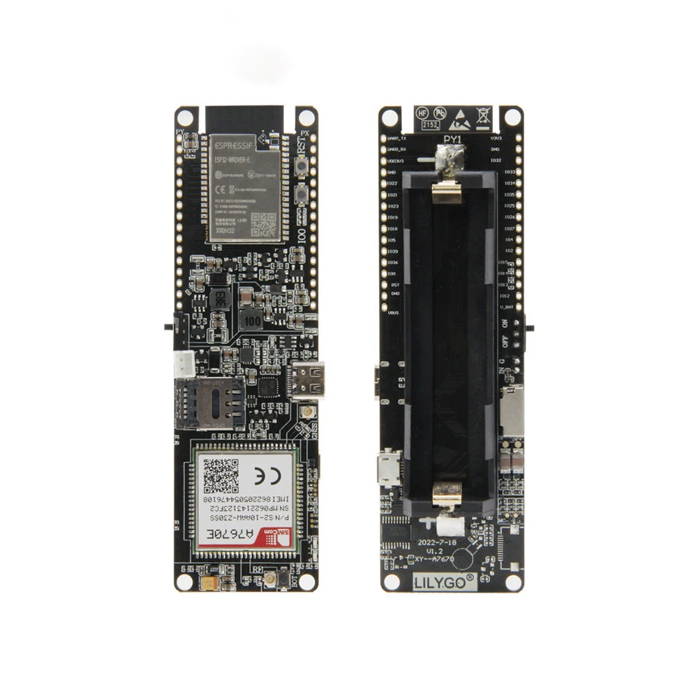 LILYGO T-A7670E R2 4G LTE CAT1 ESP32, Supports GSM, GPRS and EDGE