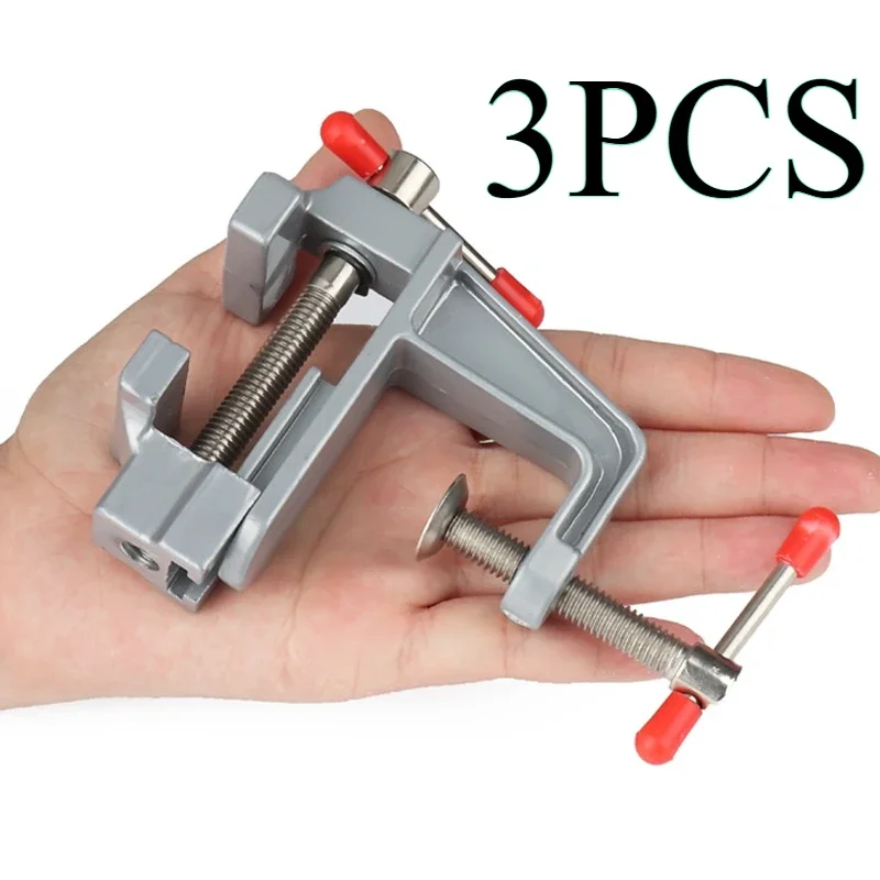 

Jewelers Hobby Clamp On Table Flat Pliers Tool Vice Mini Bench Vise Muliti-Funcational 3.5&quot Aluminum Miniature