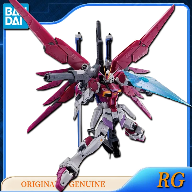 Bandai Original Genuine RG DESTINY IMPULSE GUNDAM Anime Action Figures Toys for Kids Gift Assembly Model Ornaments