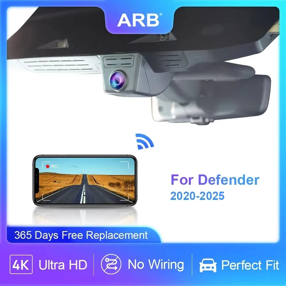 Car Dash Camera for Land Rover Defender 90/110/130 L663 2025 2024 2023 2022 2021 2020,ARB 4K OEM Style CAR DVR Video Recorder 