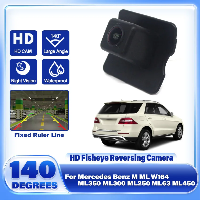 HD CCD Waterproof 140° Wide Angle Rear View Camera Backup Camera For Mercedes Benz M ML W164 MB ML350 ML300 ML250 ML63 ML450