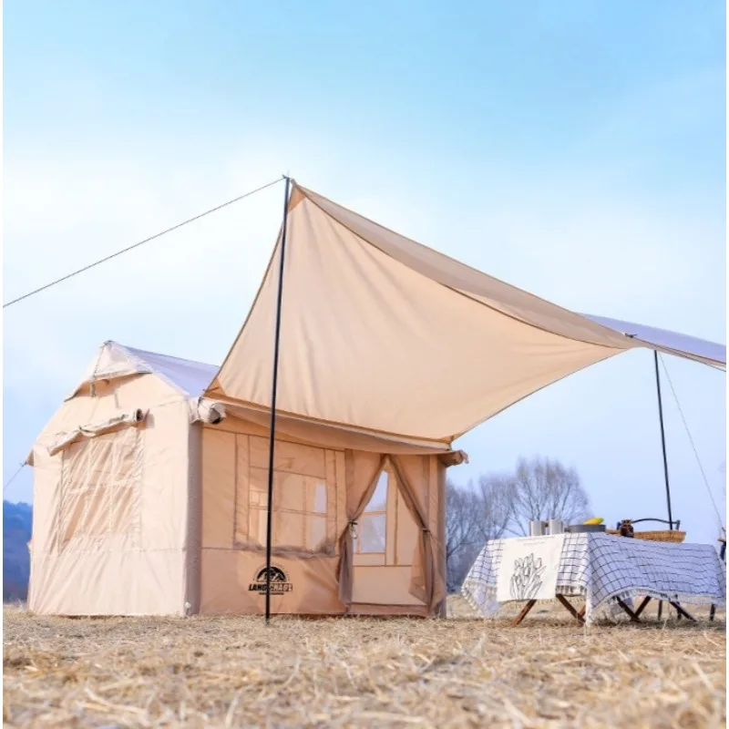 

Integrated Type Inflatable Tent Portable Rainproof Outdoor Tent Foldable Thickened Quick Automatic Opening Camping Supplies