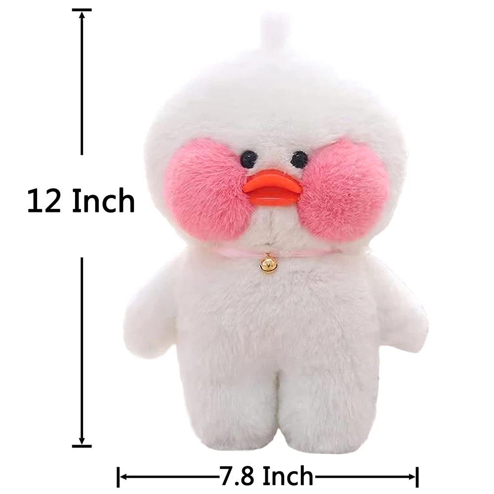 Weiß Puppe Kleidung Kleid Pullover Hut Uniform Fit 30cm Lalafanfan Gelb Ente Puppe kinder Spielzeug Mädchen Geschenk Ente puppe Zubehör