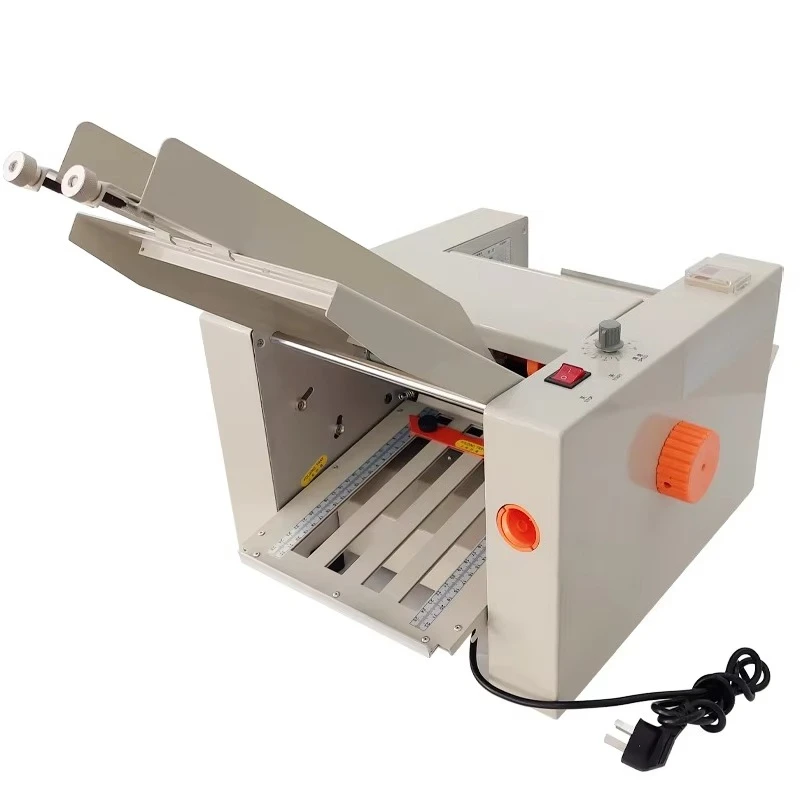 CFM-9B/2 High Efficiency Motor Electrical Desktop Paper Folding Machine Automatic 80m/min A4 Leaflet Booklet Brochure Document