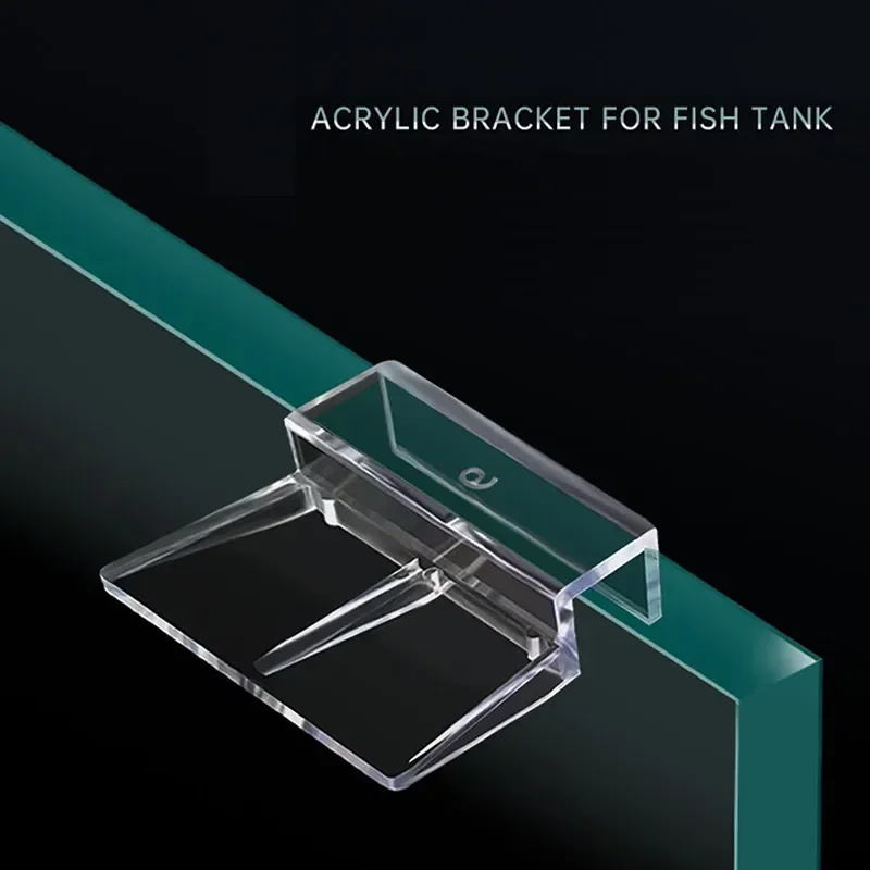 Fish Bracket Rimless Acrylic Tank Cover Aquarium Clips 6/8/10/12mm Lid Glass For Holder