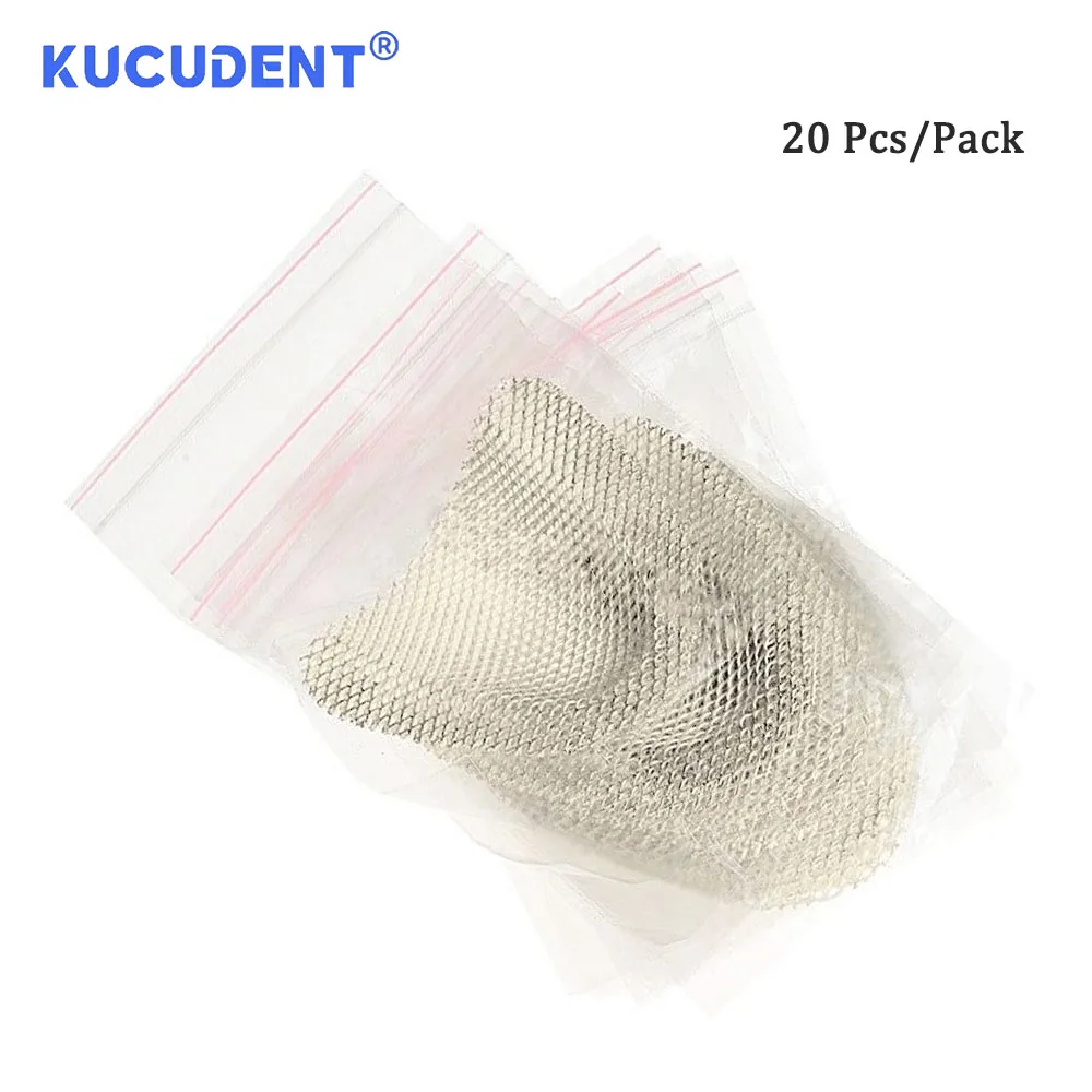 KUCUDENT 20 Uds. Malla de refuerzo palatal de Metal Dental para fortalecer los dientes superiores/inferiores Material de impresión de odontología bandeja de red