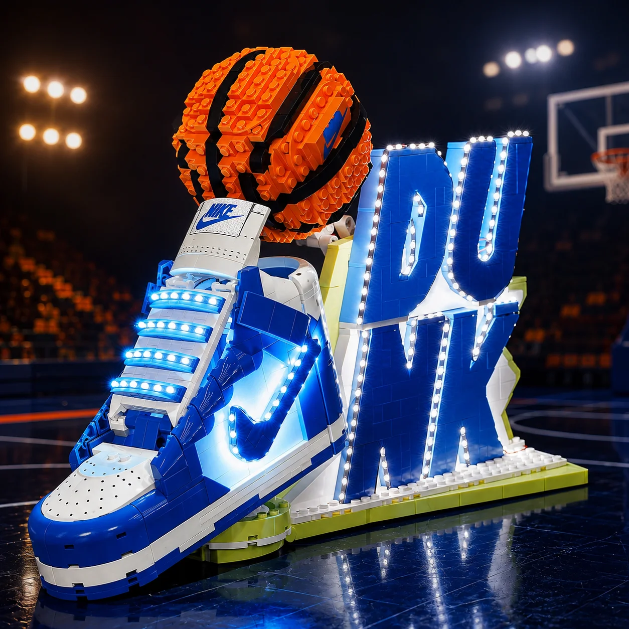 HPROSPER 5V LED-Licht (kein Modell) für LEGO 43008 Nike Dunk X – Beleuchten Sie Ihre Bausteine mit Batteriebox.