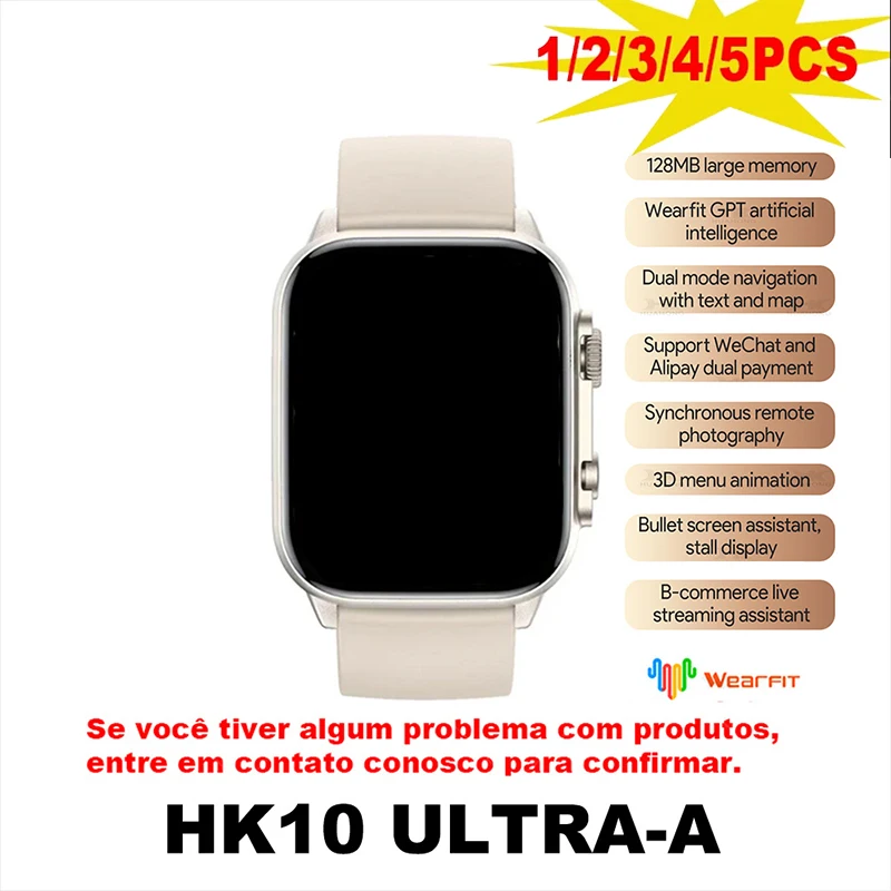 

HK10 ULTRA-A Smart Watch 49mm Call Messages Reminder Gesture Sports Men Women Bluetooth Smart Watch for Android Ios 2025