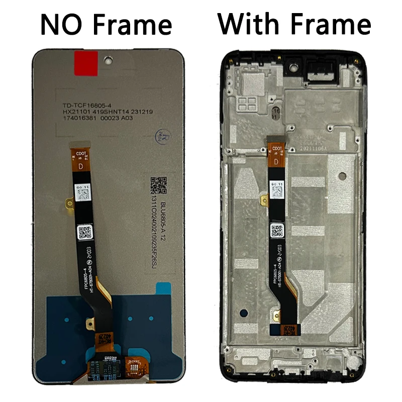 Tested For Infinix Hot 11s X6812 Display Touch Screen Assembly Digitizer For Infinix Hot 11s NFC X6812B LCD Replacement Parts