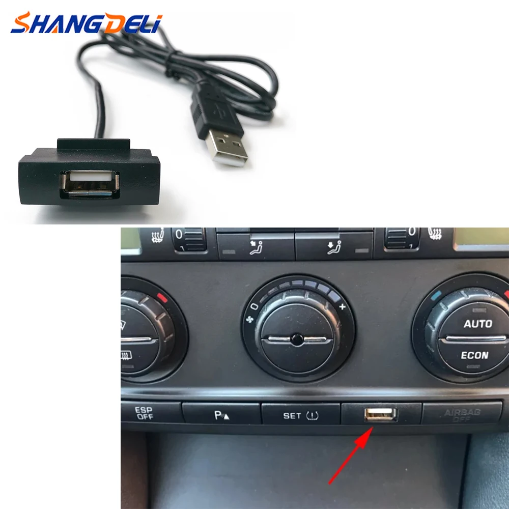 RCD510 RCD315 Kabel USB Port ładowania Gniazdo radiowe do Skoda Octavia 2 Golf 5 Tiguan Mk1 Jetta 5 Passat B6 Akcesoria tuningowe