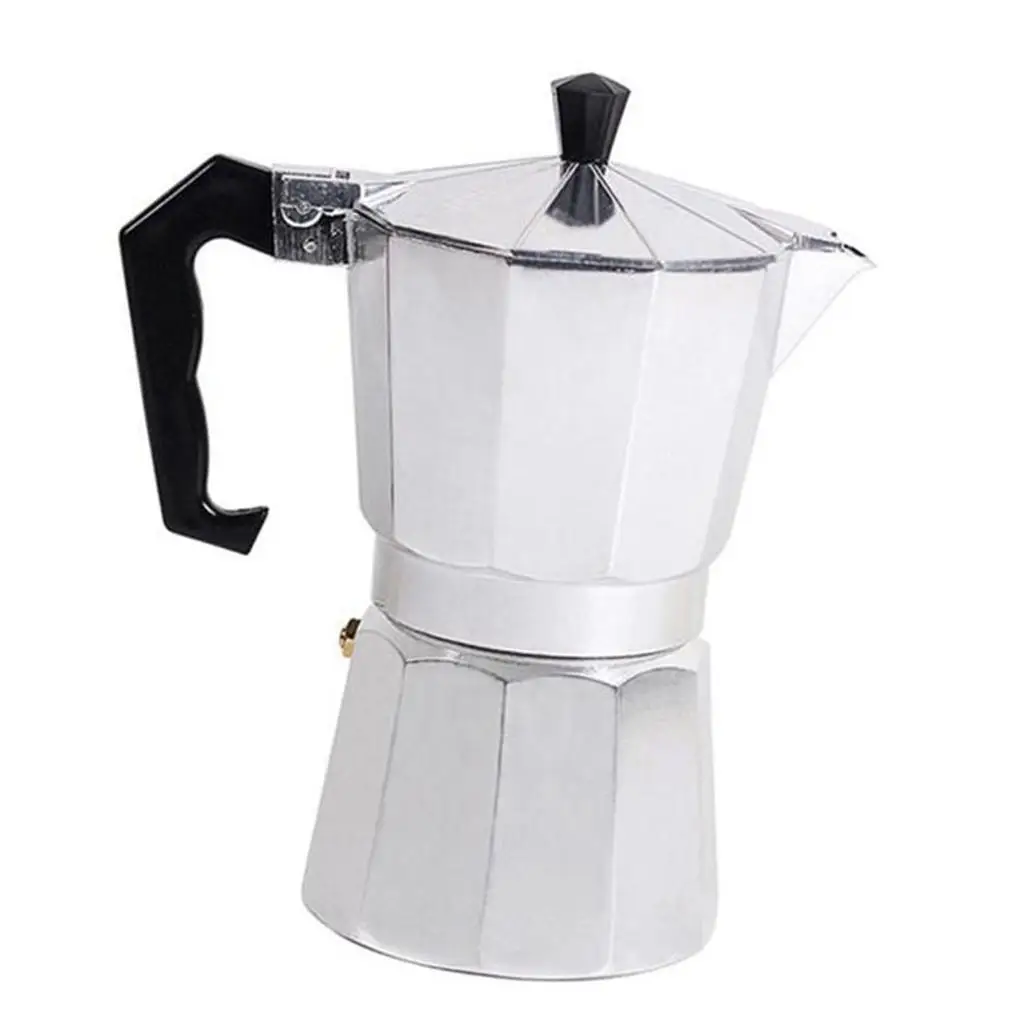 Coffee Moka Pot Cup Portable Aluminum Alloy Espresso Coffee Maker for Camping and Travel Brewing