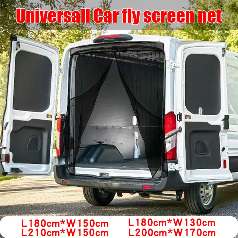 1 unidad de pantalla magnética para puerta corredera, mosquitera de malla para furgoneta, mosquitera transportadora de insectos, mosquitera/pantalla para moscas, red para insectos y coche