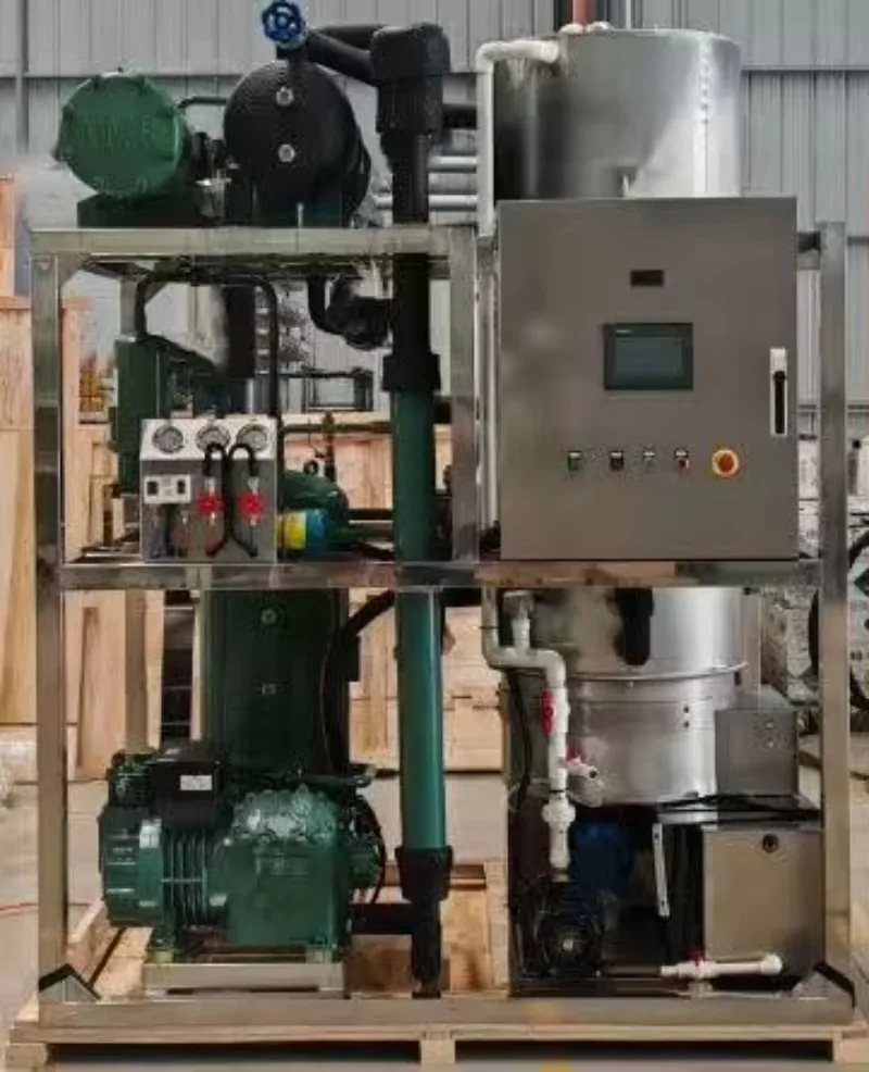 Industrial Tube Ice Maker for Beverage Food Processing Liquid Cooling Slow Melting Cylindrical Ice Machine Custom