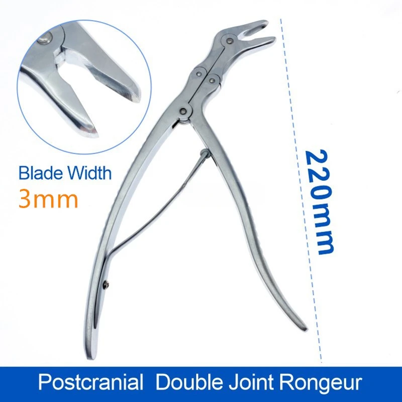 Double Joint Bone Osseous Rongeur Forcep Double Action Bone Rongeurs Stainless Steel Orthopedics Surgical Instruments