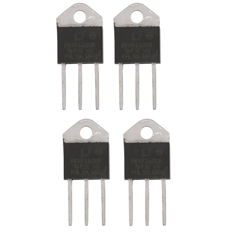 4X BTA41-600B 600V 40A Silicon Contrôleur Redresseur Standard Triac