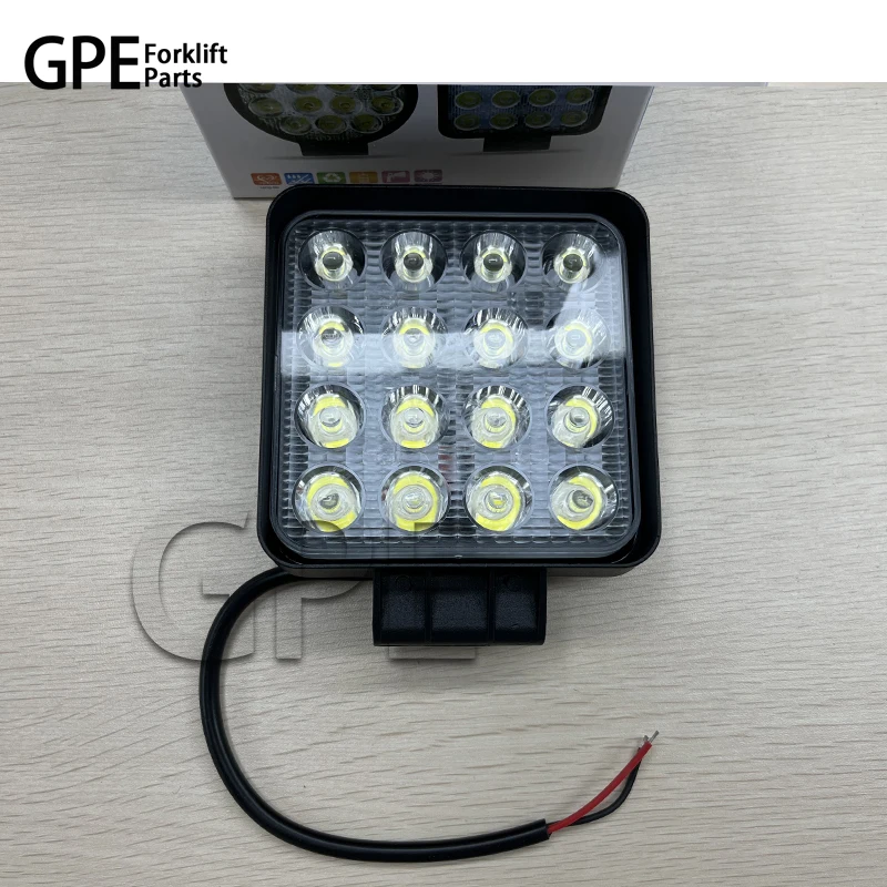 LED Head Light 12V-80V 48W 16LED Work Light Assembly IP65 Use for Forklift