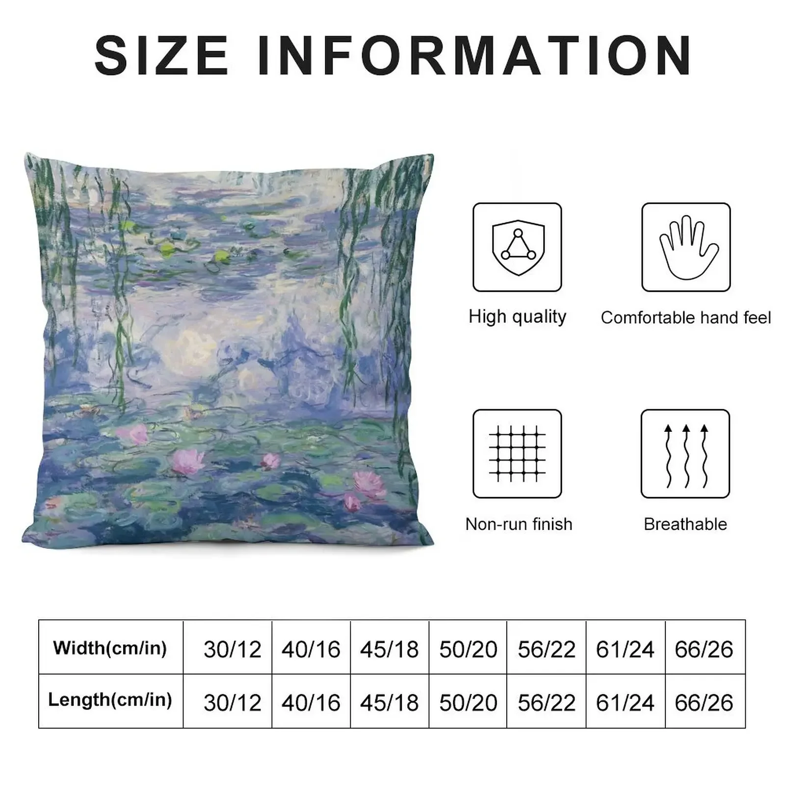 Water Lillies Throw Pillow Cushion Cover Cushions pillow