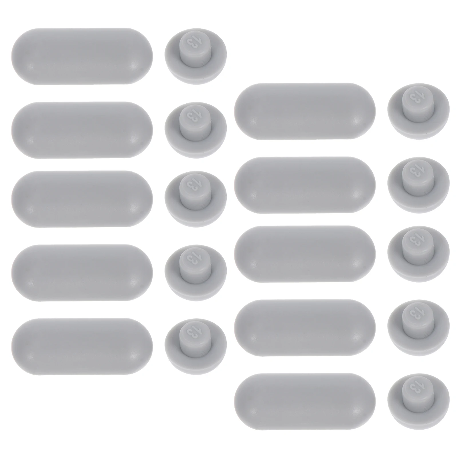 

20pcs Toilet Seat Bumpers Cushion Gaskets Pads Premium Material Lasting Noise Reduction Non Skid Adhesive Home Use Lid