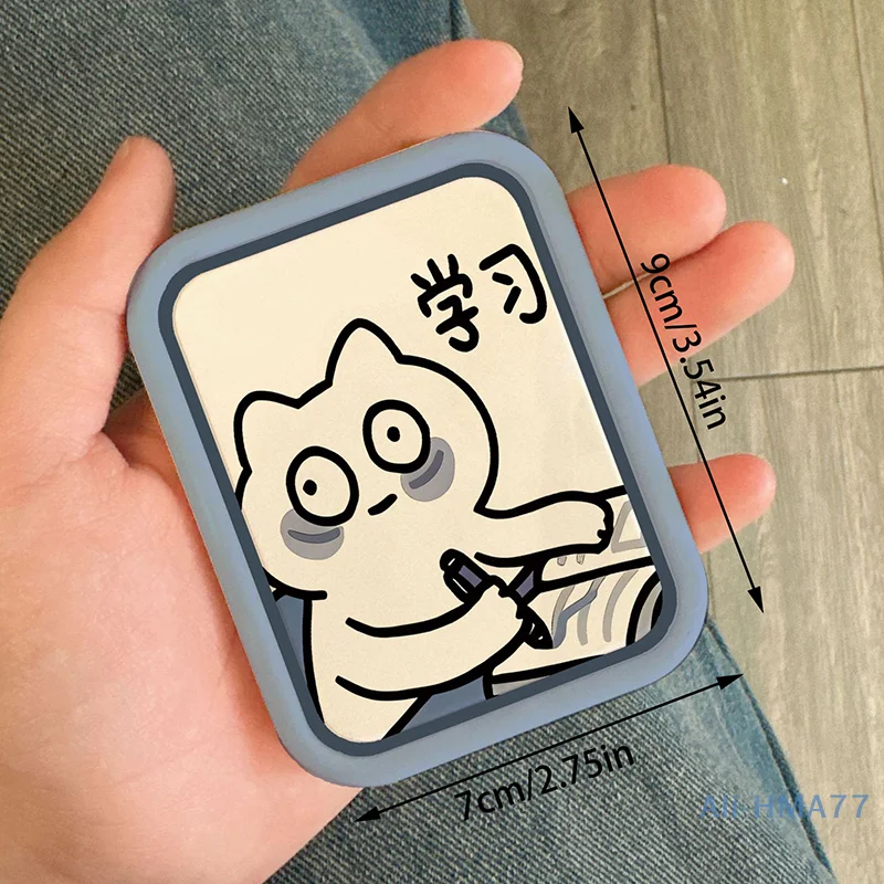 Cartoon Pattern Mini Folding Makeup Mirror Originality Pattern Portable Makeup Tool For Women Girls Mini Handheld Makeup Mirror