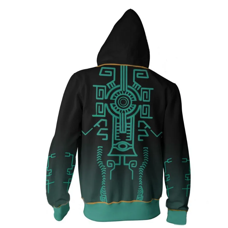 Zelda Legend Cosplay Hoodie Sweater Sweatshirt Zipper Coat