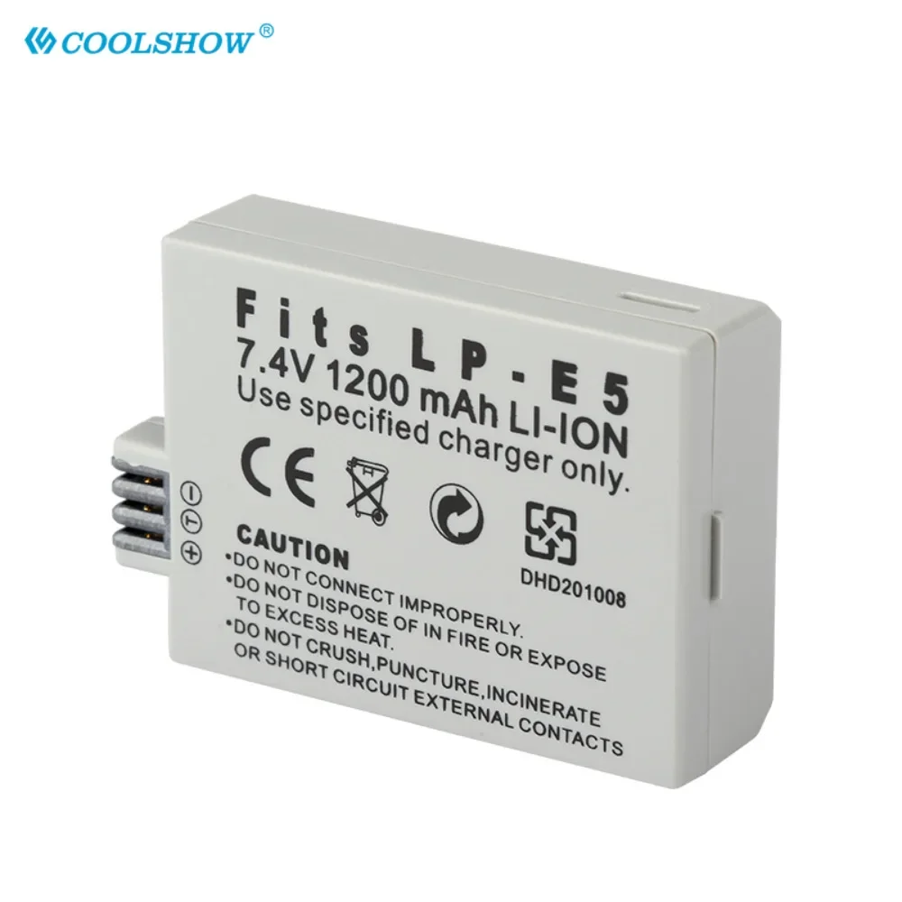 1200mAh Battery LP-E5 LP E5 For CANON EOS 450D 500D 1000D Kiss X3 X2 Kiss F Rebel T1i Rebel XS XSi LPE5 Camera Batteries Charger
