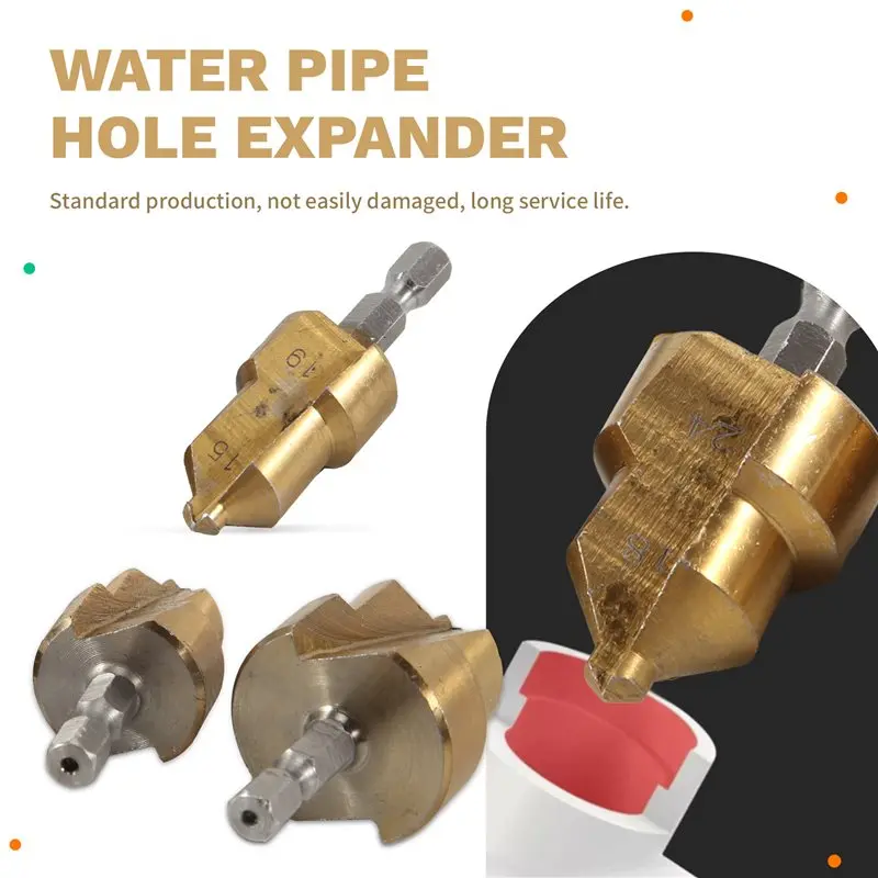 Special Offer~New Upgraded PPR Lifting Drill Bits, Water Pipe Hole Expander, 4/6 Water Pipe Hole Puncher, Plumber, Hole Expansio