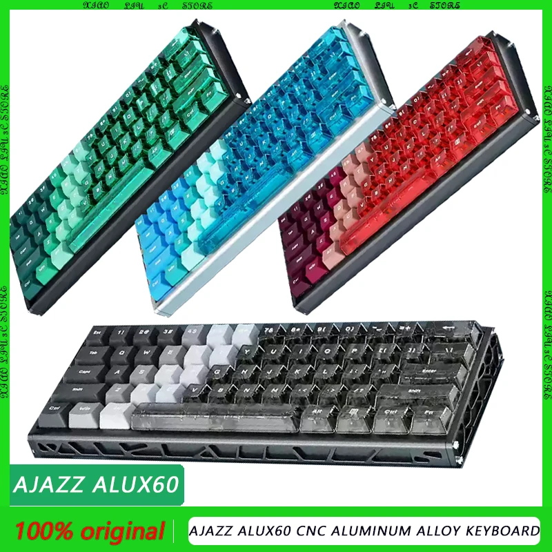

AJAZZ ALUX60 CNC Aluminum alloy Magnetic Switch Gaming Keyboard Hot Swap Wired 8K RT0.01MM 0.125MS Mix Switch gifts PC