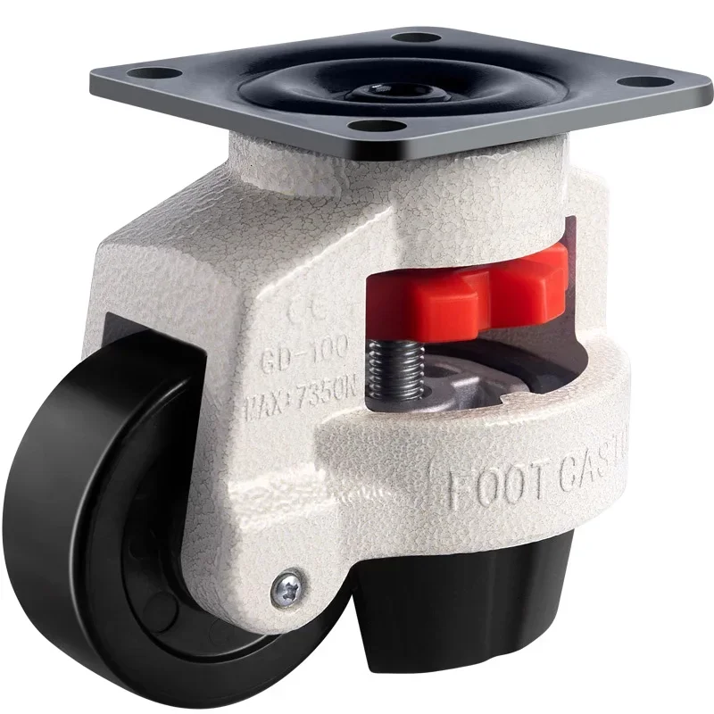 Level adjustment wheel/Casters,GD-60F flat support, forHeavy equipment ,Industrial casters