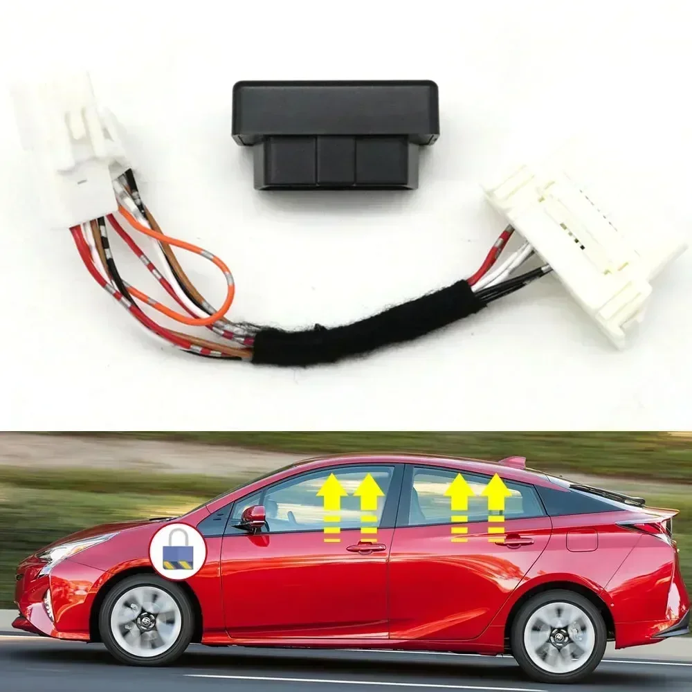 Car Auto LHD Window Lift Closer Opening Speed Lock Unlock OBD Plug And Play Module For Toyota Prius 4th 2016-2019