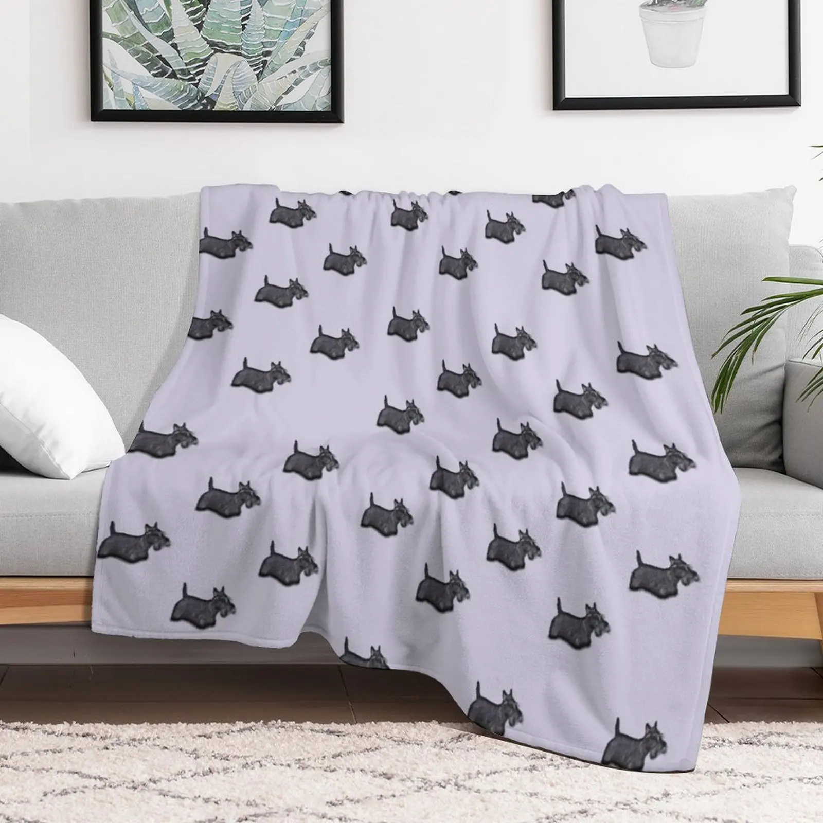 Scottie Dog Throw Blanket Fashion Sofas decorative Flannel Softest Blankets