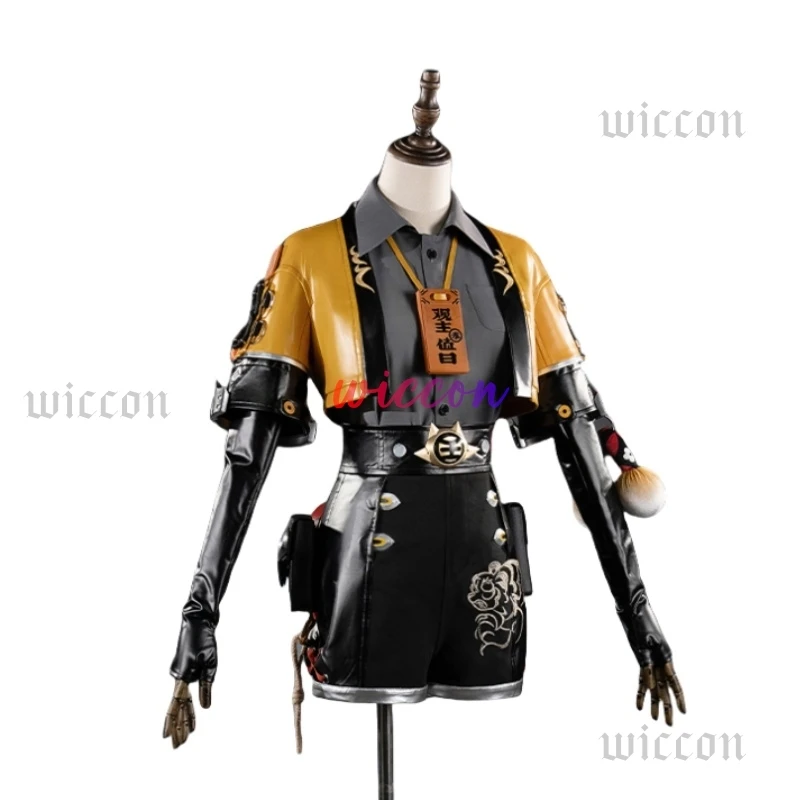 

Ju Fufu Cosplay Costume Wig Uniform Jacket Shorts Zenless Zone Zero Yunkui Summit Halloween Party for Women Girls Carnival Props