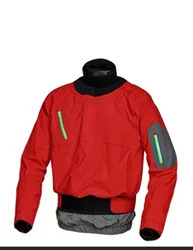 Traje seco de kayak para hombre, de 3 capas tela impermeable, látex en el cuello y las muñecas, barco de río de agua blanca, TBD