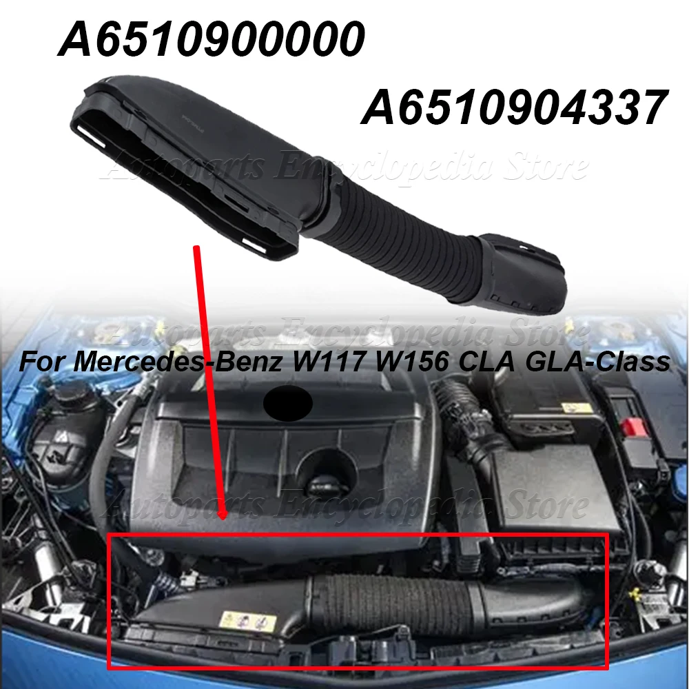 

Car Engine Air Intake Hose Pipe A6510904337 OM651 For Mercedes-Benz W176 W246 W117 W156 A B CLA GLA-Class A6510900000