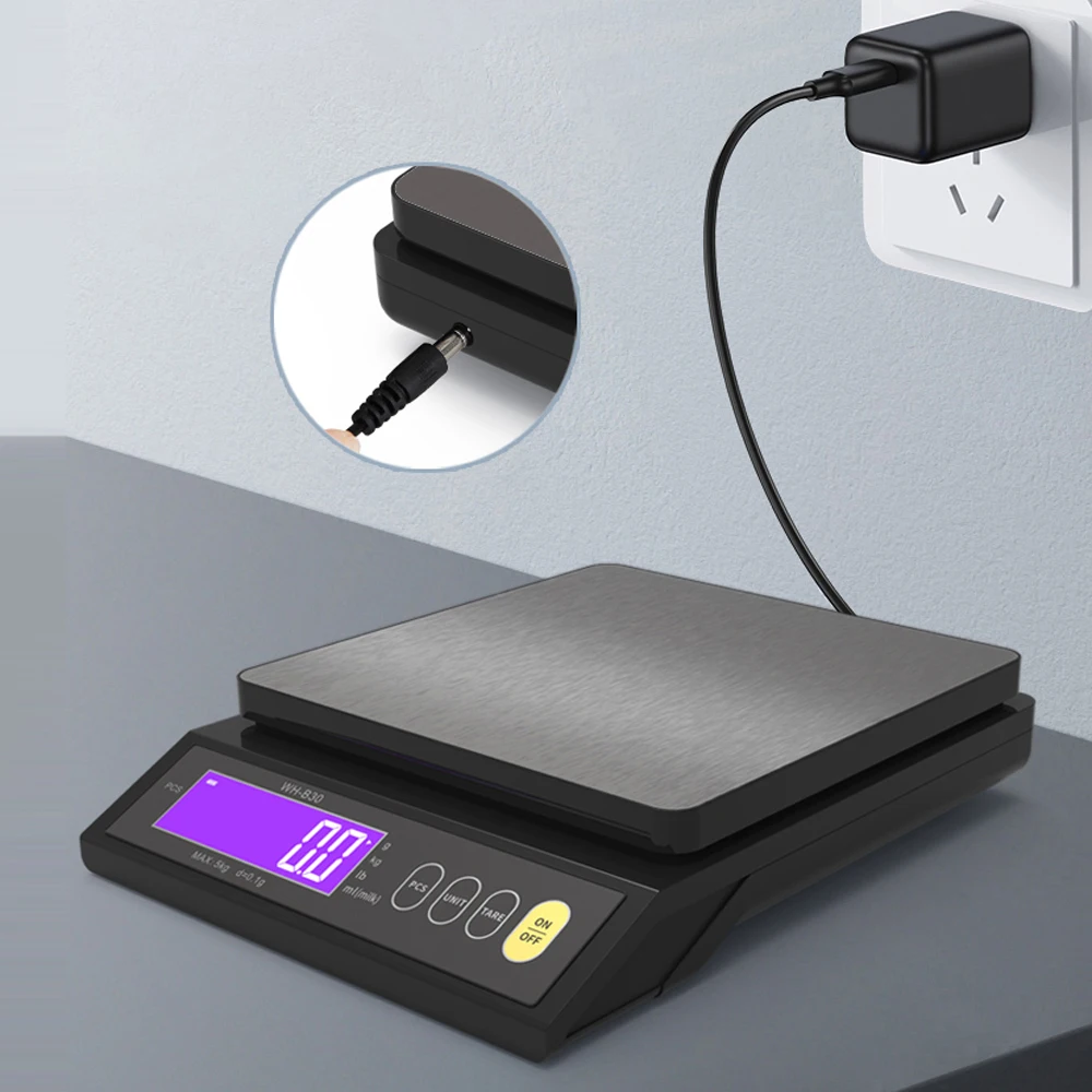 ميزان مطبخ رقمي قابل لإعادة الشحن، IP67 مقاوم للماء، عالي الدقة، عد الفارغة، الصفر، تحويل وحدة إيقاف التشغيل التلقائي