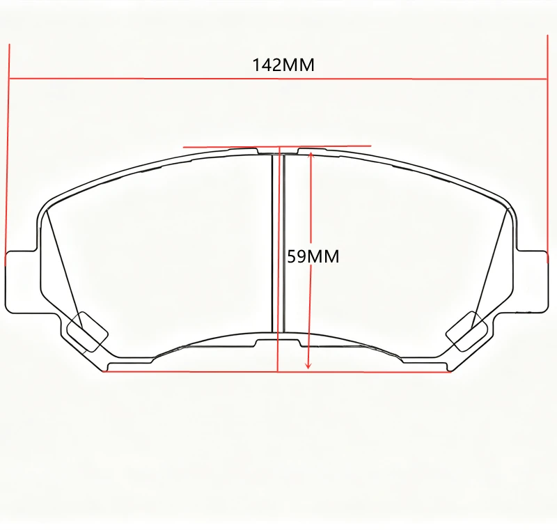 Front Brake Pads for NETA U PRO,BEIJING EX3,EC5,ZHP141-D1374, D1374; D1338-8449; D1374-8449; D1338; FDB4051; GDB3467; GDB7783;