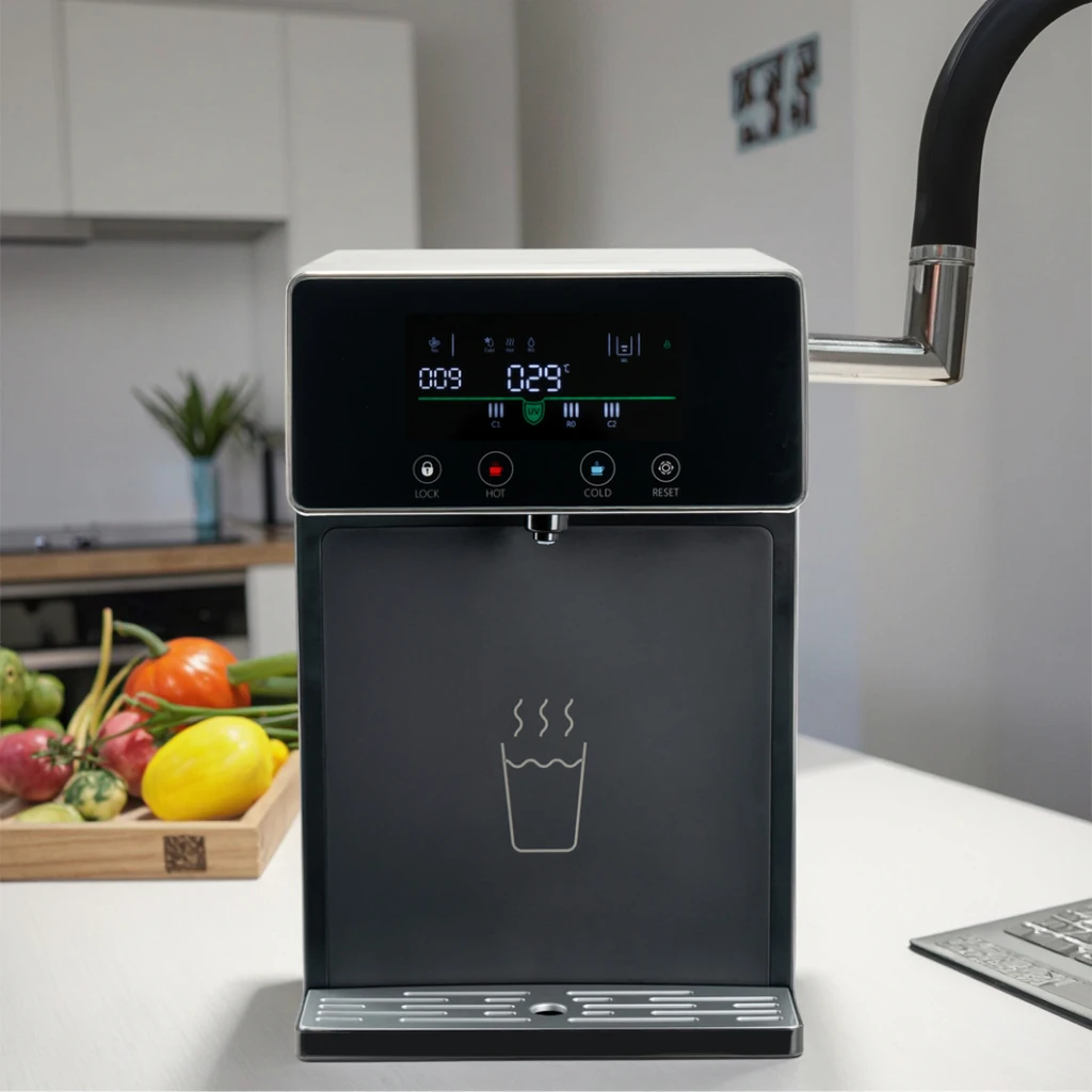 Commercial Use Countertop Reverse Osmosis System Water Purifier Hot and Cold Water Dispenser Water Filter