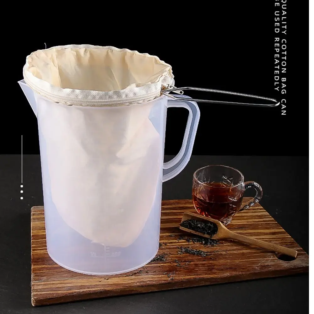 Bolsas de filtro de café de estilo tradicional tailandés, colador de té tradicional para cerveza, tuerca, leche, diseño frío, reutilizable