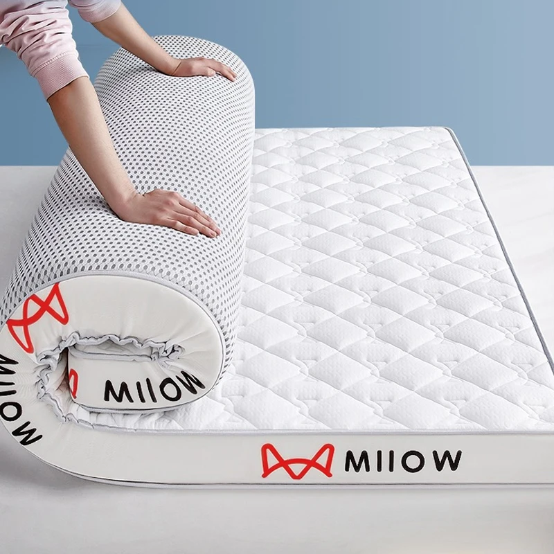 Thai Latex Filling Tatami Mat High Grade Thicken 4/7cm Sponge Mattress Twin King Queen Size Keep Warm Winter Bed Cover Cushion