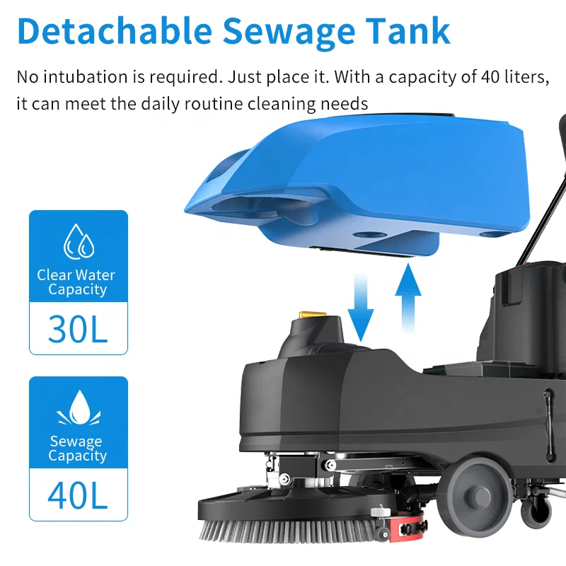 معدات التنظيف التجارية الاحترافية، مقبض قابل للطي، مكنسة الأرضيات، منظف الأرضيات، الفنادق، المستودعات، المكاتب الأكثر مبيعًا #5