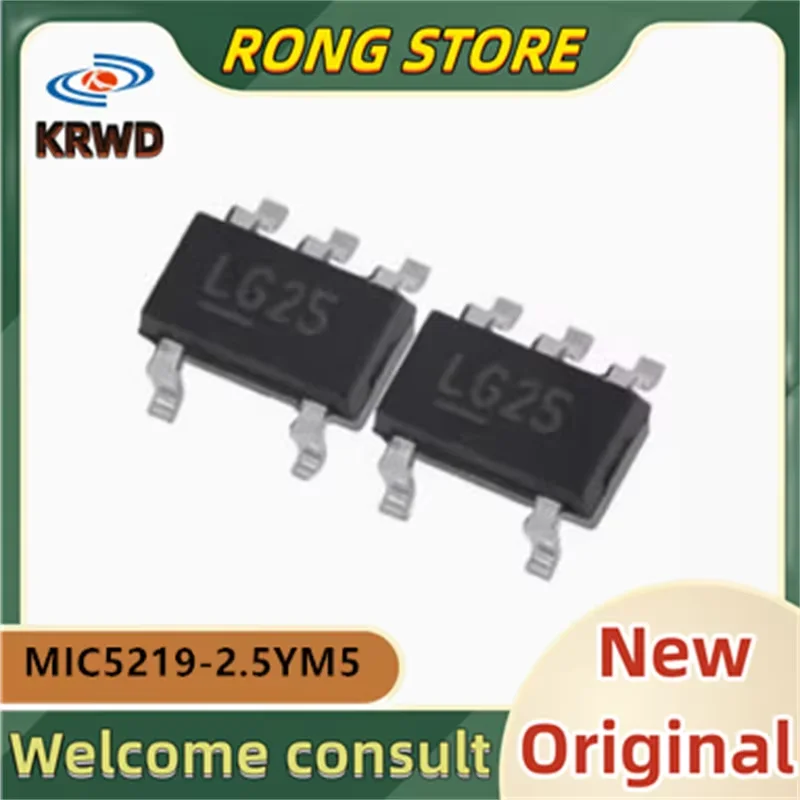 

5PCS LG25 New and Original Chip IC SOT23-5 MIC5219-2.5YM5 TR MIC5219-2.5YM5 MIC5219-2.5 MIC5219 5219