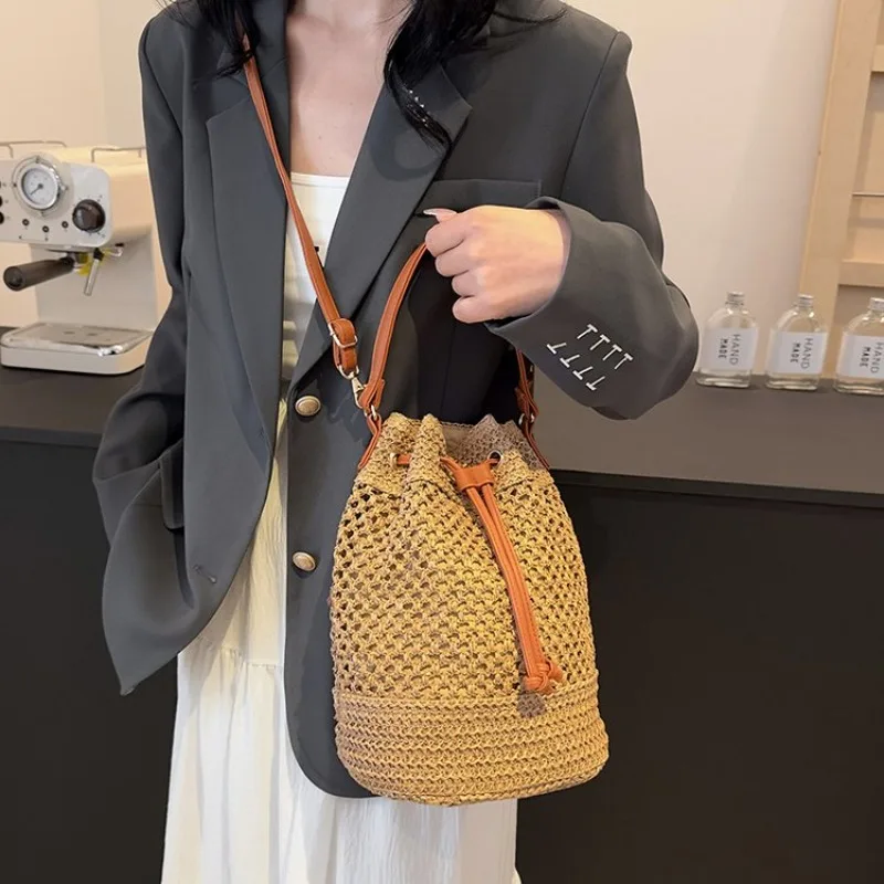 Trendy Retro Leather Shoulder Bag Women Handbag Designer Tote Crossbody Purse Elegant Large Diaper Bag