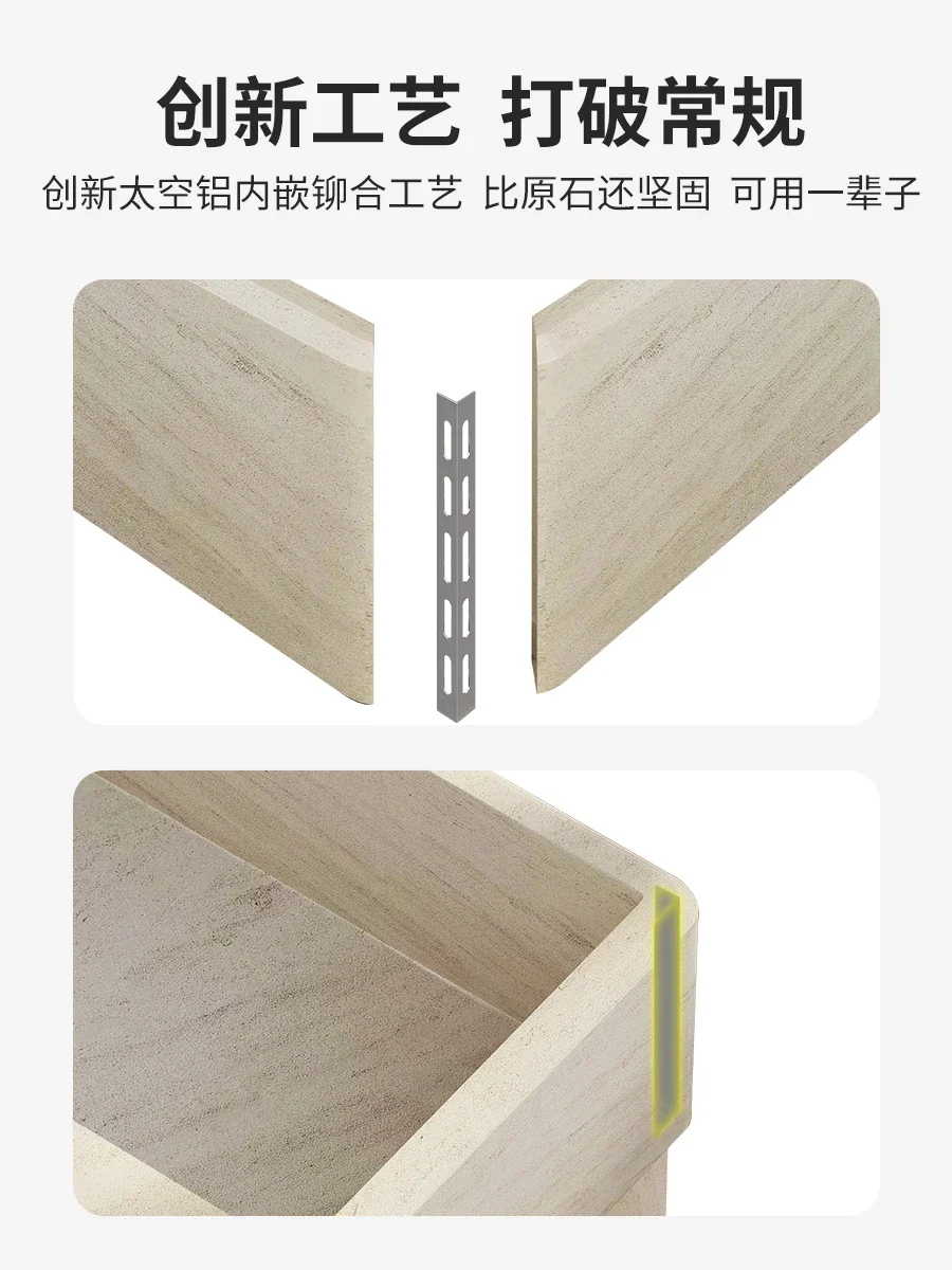 حوض غسيل رخامي مع حوض غسيل متكامل، وطاولة غسيل خارجية للحديقة، وحوض فناء منزلي