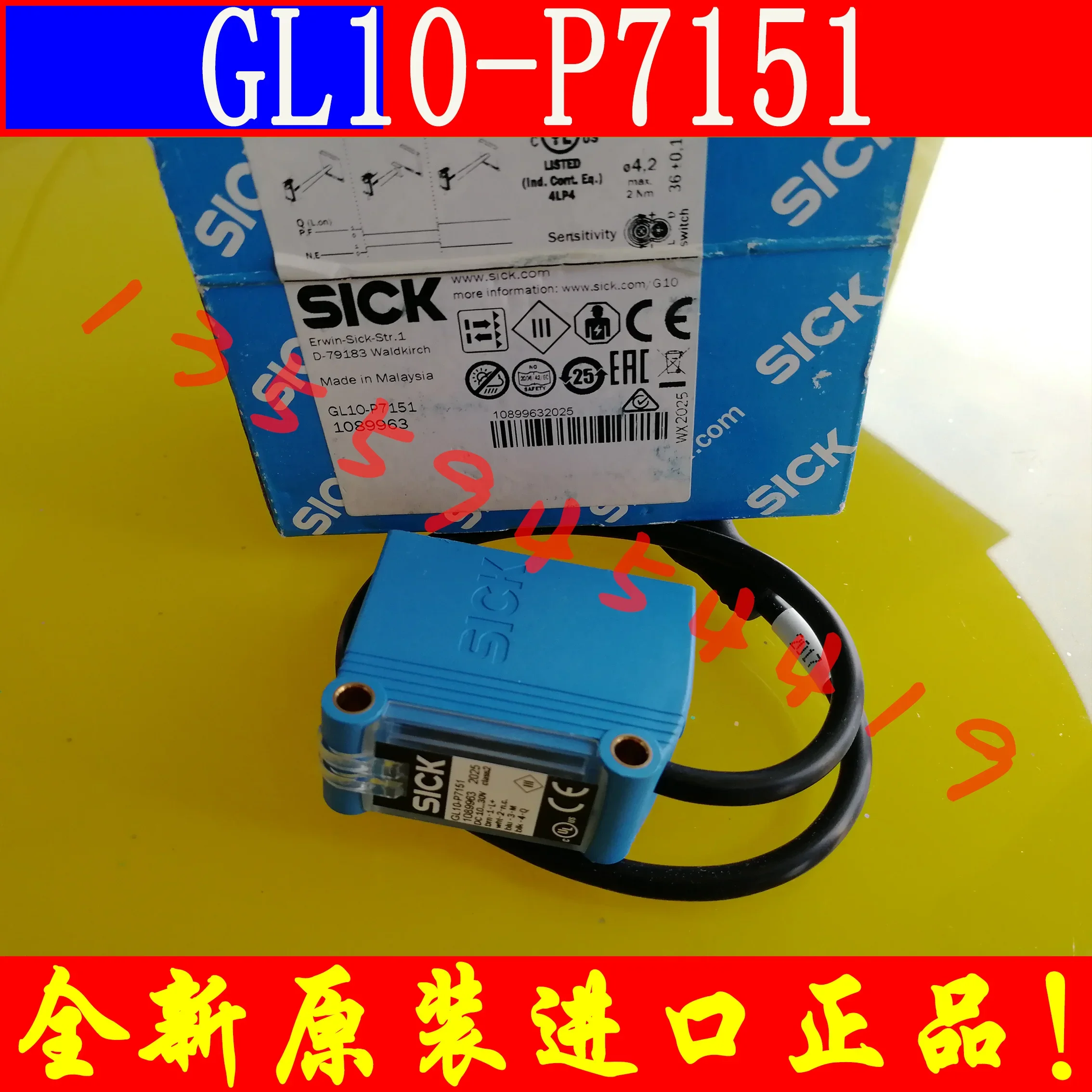 

2025.4 SICK Optoelectronic Sensor 1089963 GL10-P7151 In Stock, Original And Genuine, Free Of Charge, Price Negotiation