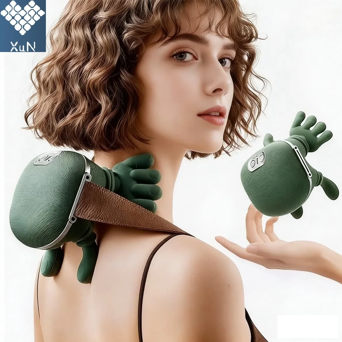 

Беспроводной массажер для шеи и плеч, бионический массаж глубоких тканей для рук, портативный электрический разминающий массажер для спины шиацу для мышц